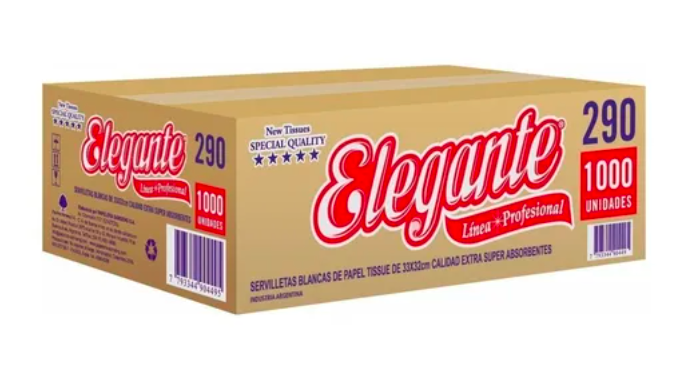 Servilleta Elegante 32x32x1000 cod 290
