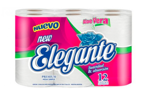 Papel Higienico Elegante Aloe Vera 12X30mts (cod 908)